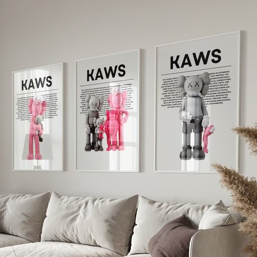 Hypebeast kaws posters set - posters, of