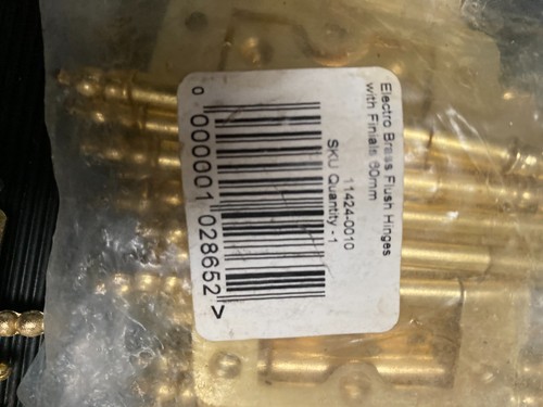 Job lot flush hinges 60mm - flush,