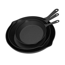 Pre seasoned piece - 3-piece, iron