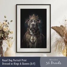 Royal Dog Portrait Print