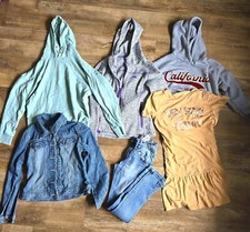 u200 Huge Bundle Of Girls Clothes Age 9-10 Casual trespass next jack wills 