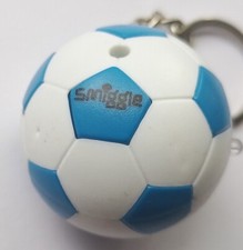 Vintage RETRO Keyring KeyChain ⚽️Football Ball Smiggle Light  