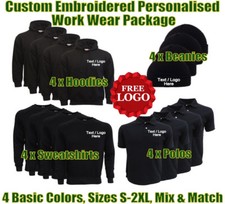 Personalised Embroidered Embroidery Work Wear Package Business Uniform Bundle