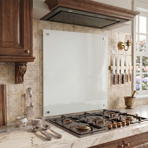 Toughened glass splashback - glass,
