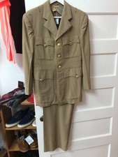 vtg 1940s WWII USN Khaki