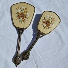 Vintage Embroidered hair brush
