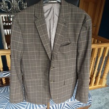 Mens H & M Brown Check Smart