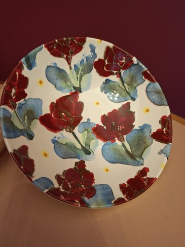 Poole pottery poppy bowl - poole,