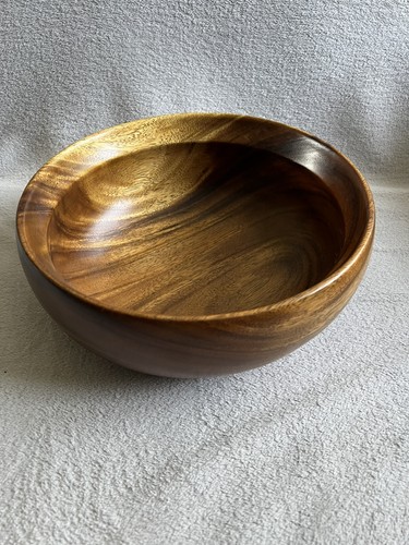 Hand turned two - turned, wooden