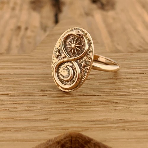 Gold infinity ouroboros - infinity, snake