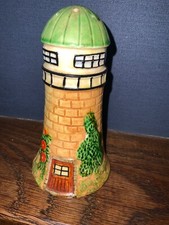 RARE VINTAGE JAPANESE MARUHONWARE SUGAR SHAKER LIGHTHOUSE 5.5" HIGH