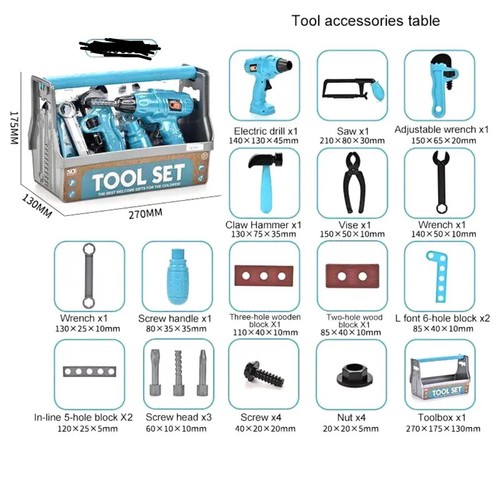 Kids toy tool set - tool,