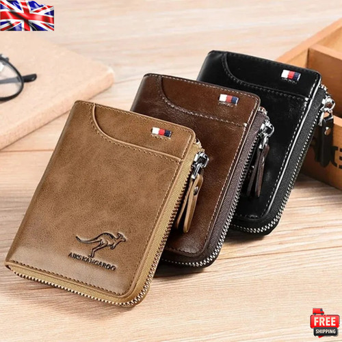 Mens leather designer wallet - mens,