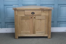 WILLIS & GAMBIER,NORMANDY LIGHT OAK CORNER CUPBOARD WITH DRAWER. DAMAGED