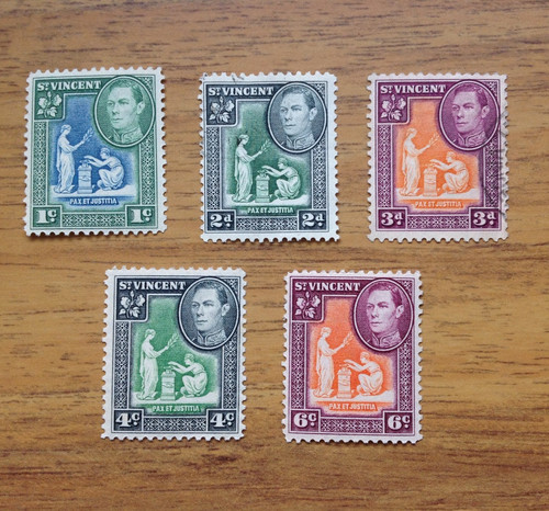 Vincent kgvi pax - st, 1c–6c