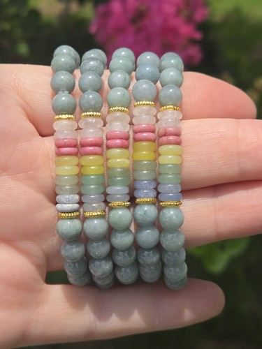 Blue water jade bracelets - water,