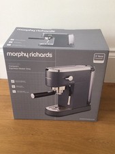 Brand New Morphy Richard’s Signature Compact Expresso  Maker In Grey