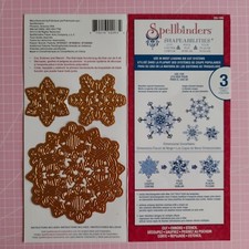 Spellbinders Shapeabilities 3 Die Set - Dimensional Snowflake Used