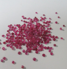 10pcs Natural Red Ruby Stones 2.5–2.7mm AAA Round Loose Gemstones for Jewellery