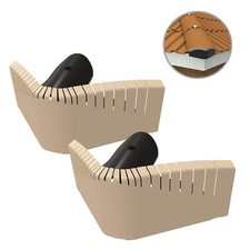 2 x Universal Buff Hip End Tile Closer Units, Dry Roof Fixing to Replace Mortar