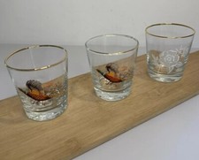 Pheasant Tumbler Glass x2 &