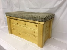 STORAGE SEAT bench Ottoman Blanket chest Wooden Trunk SHOE BOX