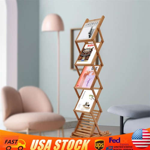 Foldable wood book rack - book,