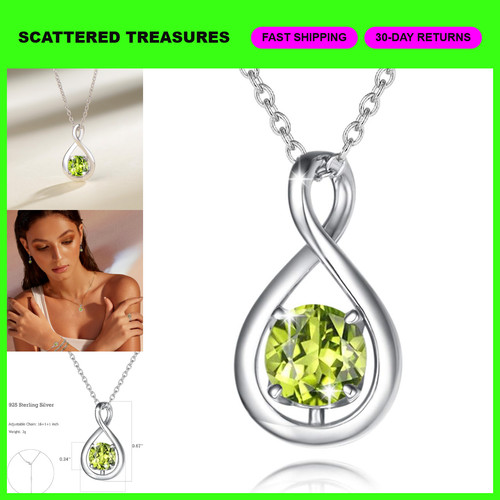 Dainty infinity birthstone - dainty,