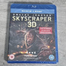 Skyscraper Blu-ray 3D - NEW Sealed 2018 Action Thriller Dwayne Johnson
