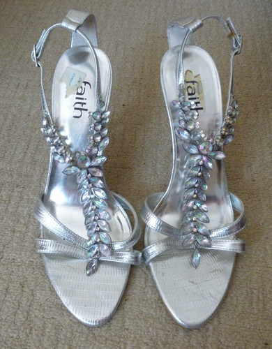 Faith gorgeous silver strappy - gorgeous,