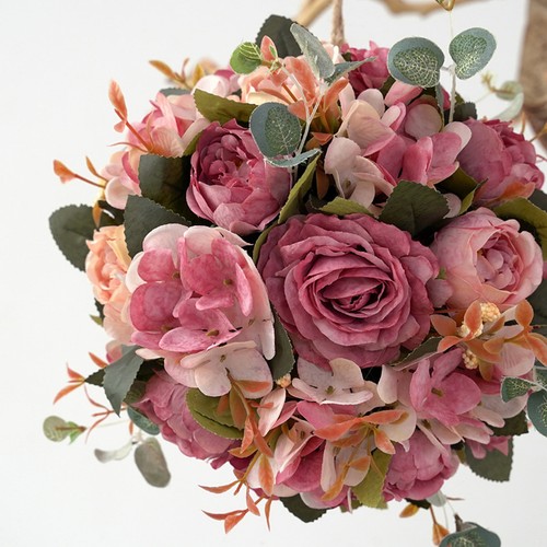 Autumn faux hydrangea peony - autumn,