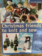 WW Christmas Toy pullout, Santa Elves (knit), penguin and Christmas trees ( sew)
