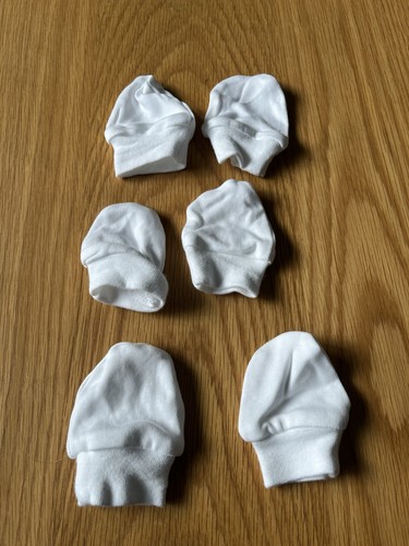 Primark baby mittens white - primark,
