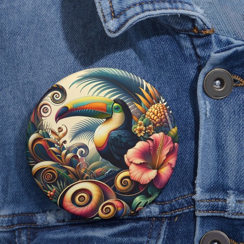 Custom pin button badge - custom,