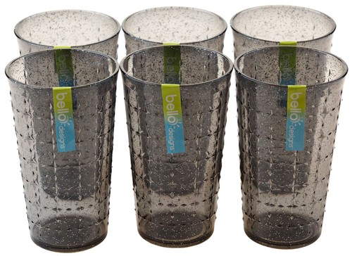 Reusable plastic textured grey - reusable,