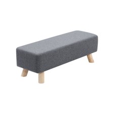 Linen Fabric Footstool Foot