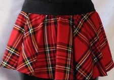 Ladies Women Circular Tartan