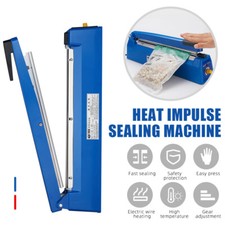 Impulse Heat Sealer Plastic Bag Film Food Sealing Machine Metal  200 300 500 mm