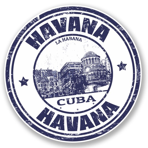 Havana cuba vinyl - x, sticker