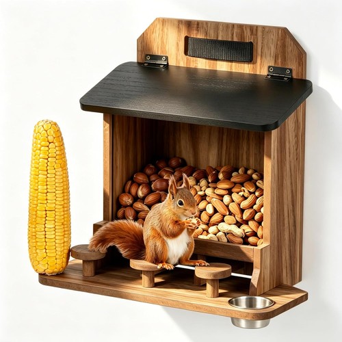 Large squirrel feeder - squirrel,