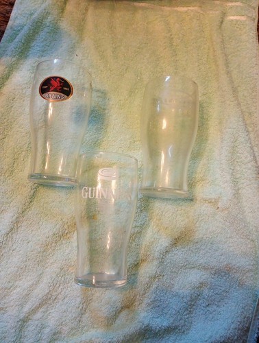 Rugby tulip pint glasses - 3,