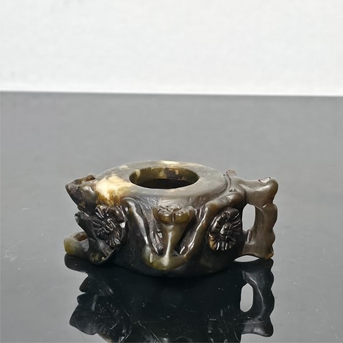 Chinese carved soapstone brush - chinese,