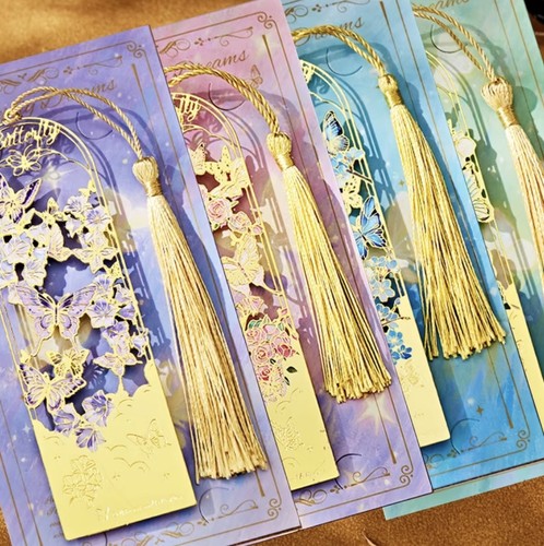 Bookmark feather metal gift - bookmark, 3d