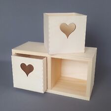 Wooden Shelves Box Two Drawer