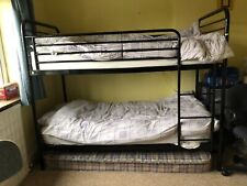 bunk beds with mattresses kids used