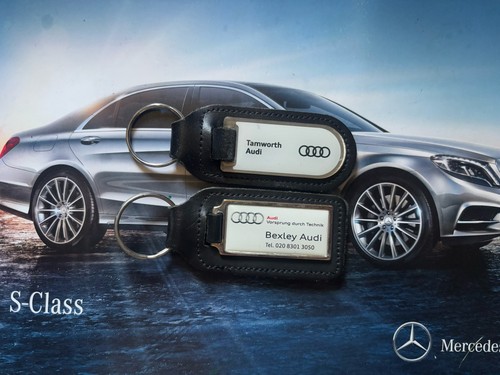 Two genuine audi keyrings - two,