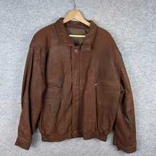 Vintage Leather Jacket Mens 44
