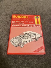 Haynes Subaru 1600 & 1800 Series 2 1979 to 1987 2WD 4WD Owners Workshop Manual