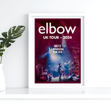Elbow London 02 2024 A3 A4 Print Poster Album Unframed