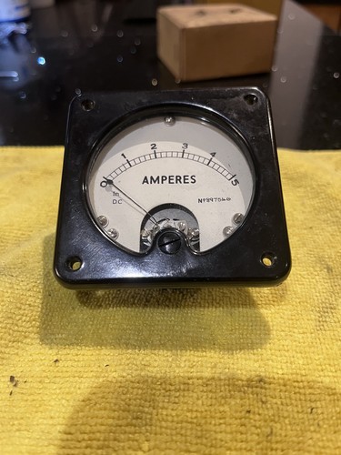 Vintage bakelite ampere gauge - vintage,
